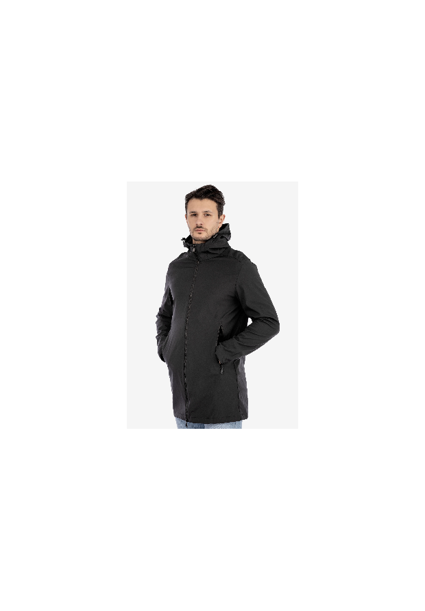 Kurtka Męska Przejściowa Softshell Czarna Frilivin DL079-1