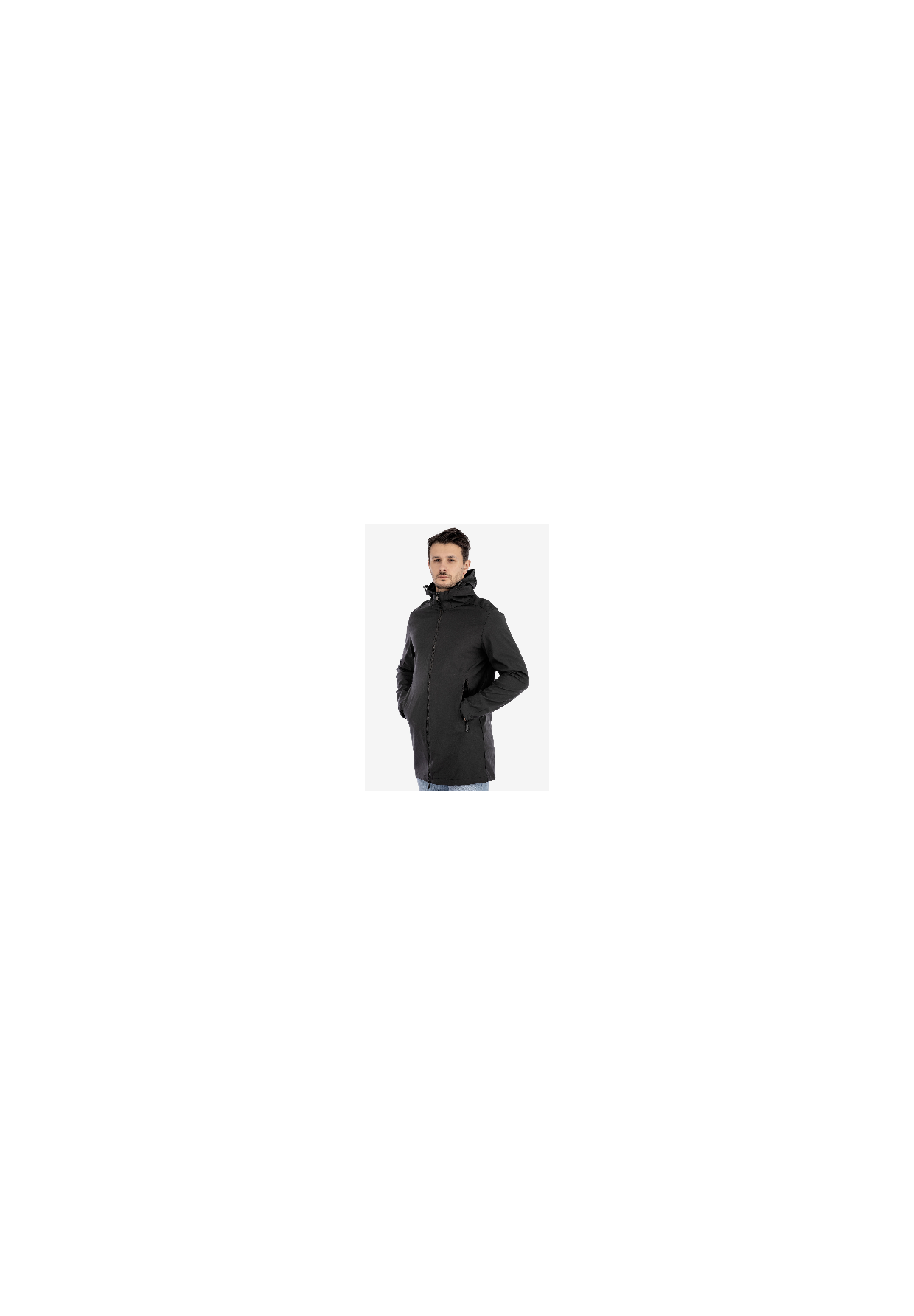 Kurtka Męska Przejściowa Softshell Czarna Frilivin DL079-1