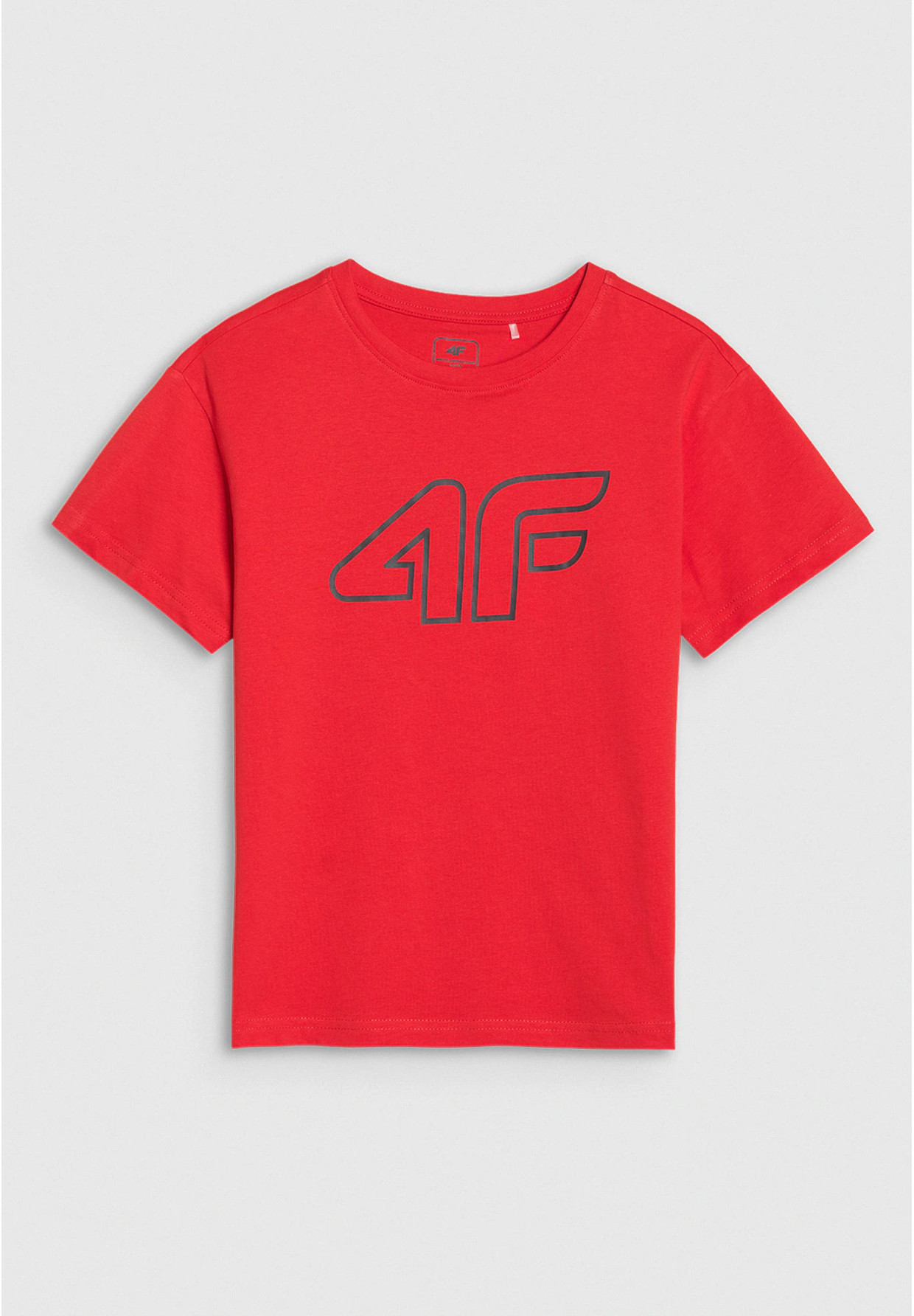 Koszulka Chłopięca 4F T-shirt z logiem Pomarańczowa 4FJRAW24TTSHM2316