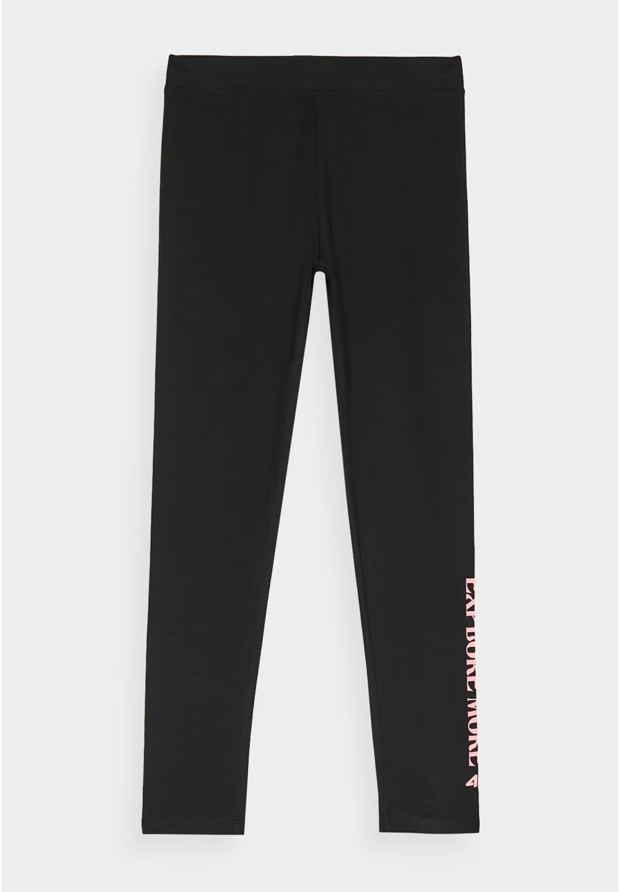Legginsy Dziewczęce Spodnie 4F Dzianinowe Czarne 4FJWAW24TTIGF172