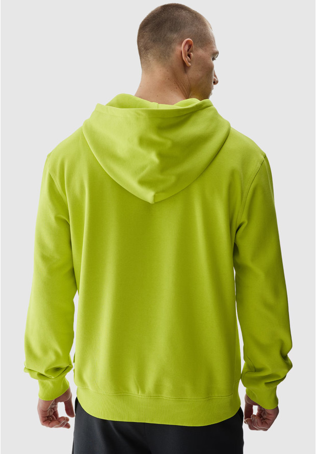 Bluza Męska 4F Sportowa Z Kapturem Zielona 4FWAW24TSWSM1259