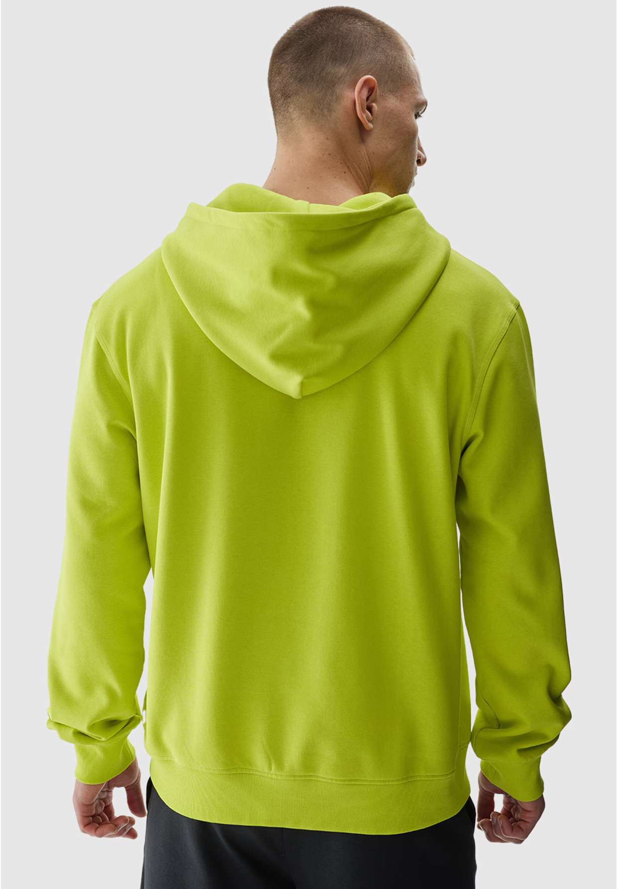 Bluza Męska 4F Sportowa Z Kapturem Zielona 4FWAW24TSWSM1259