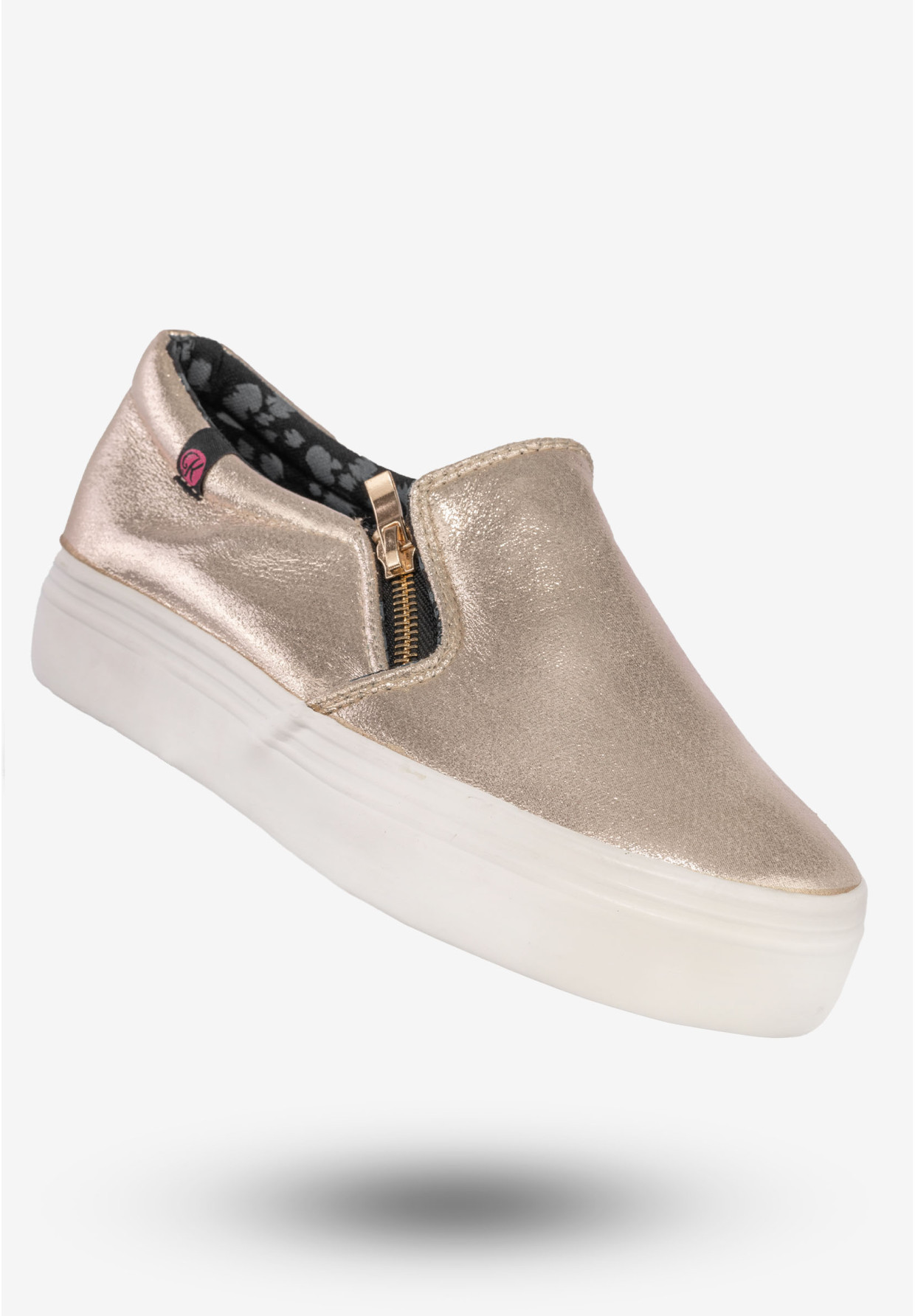 Tenisówki Damskie Półbuty Slip-on Wsuwane Buty Kylie Złote
