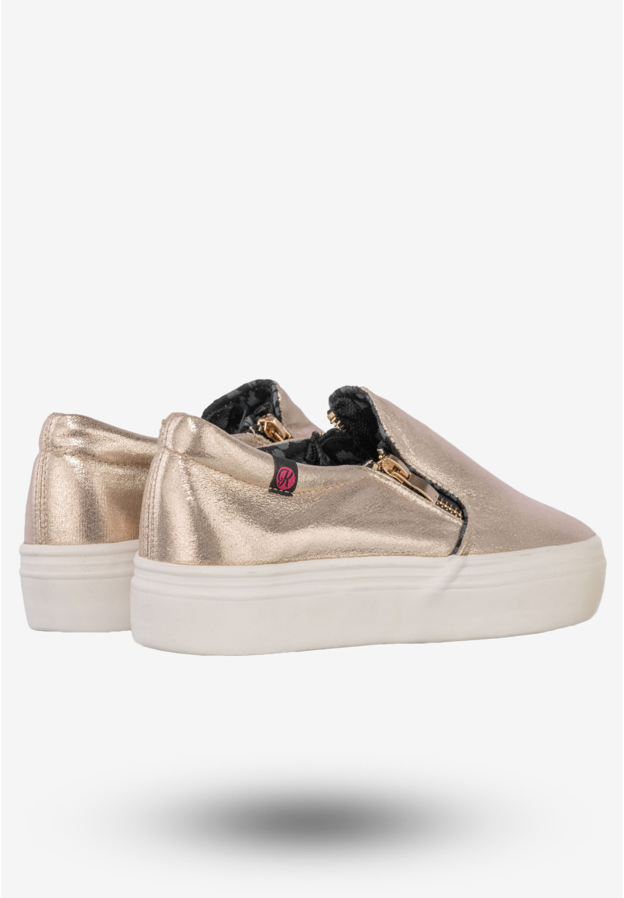 Tenisówki Damskie Półbuty Slip-on Wsuwane Buty Kylie Złote