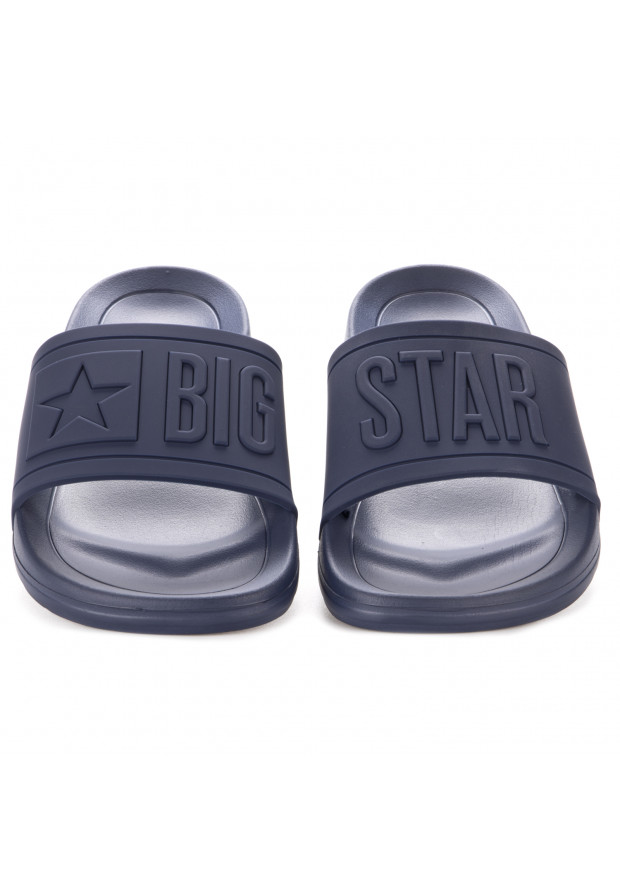 Klapki Męskie Big Star Granatowe DD174688
