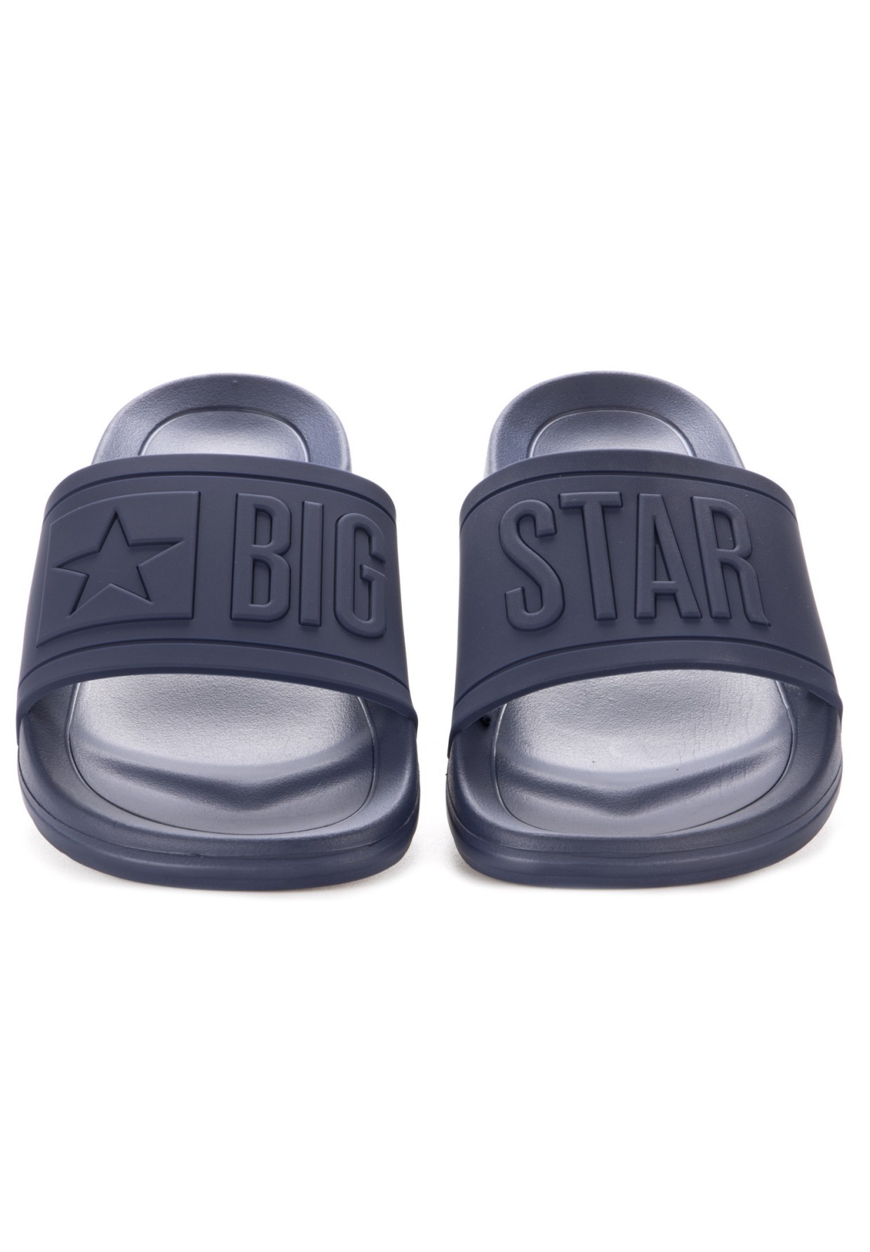 Klapki Męskie Big Star Granatowe DD174688