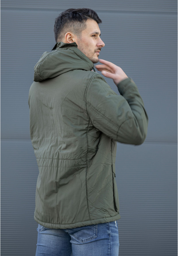 Kurtka Męska Wiosenna Khaki EBOUND-A134183