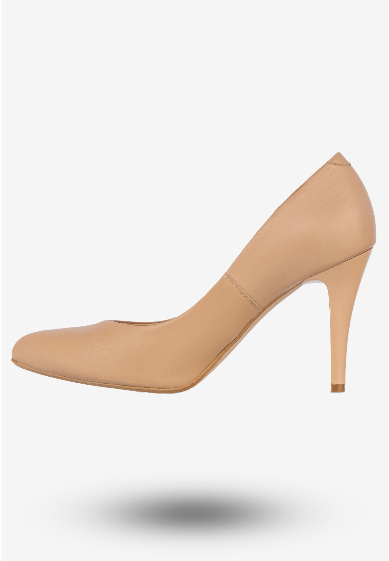 Czółenka Damskie Skórzane Szpilki Buty Na Obcasie Eleganckie Darex Nude C-294