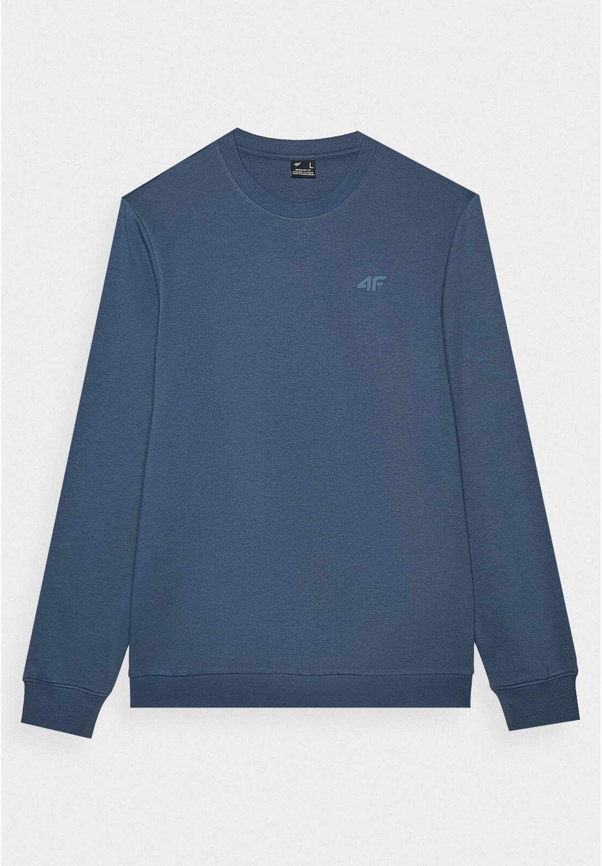 Bluza Męska 4F Bez Kaptura Nieocieplana Granatowa Basic 4FWMM00TSWSM1465
