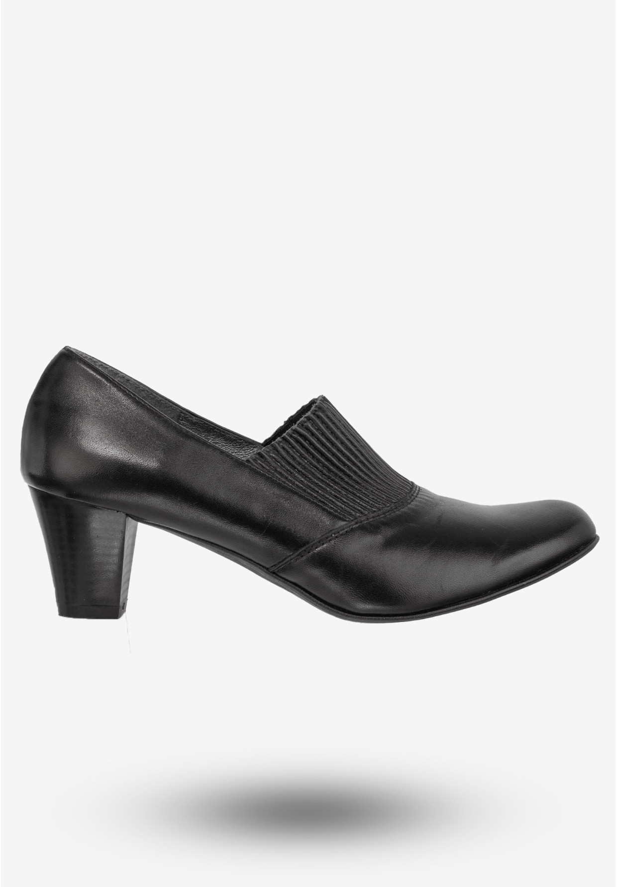 Półbuty Damskie Skórzane Eleganckie Buty Na Obcasie eSKa Czarne 582