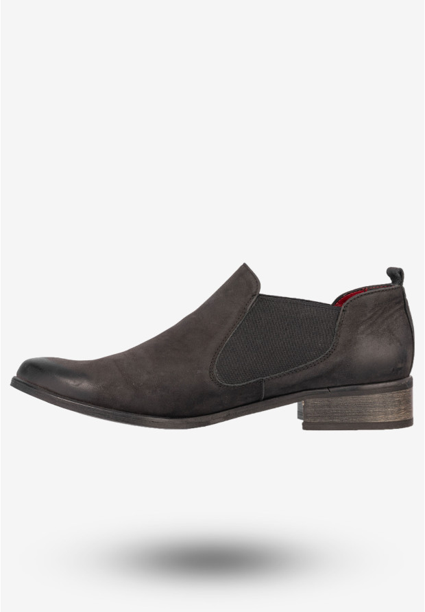 Półbuty Damskie Skórzane Buty Na Płaskim Obcasie Eleganckie eSKa Czarne 1037