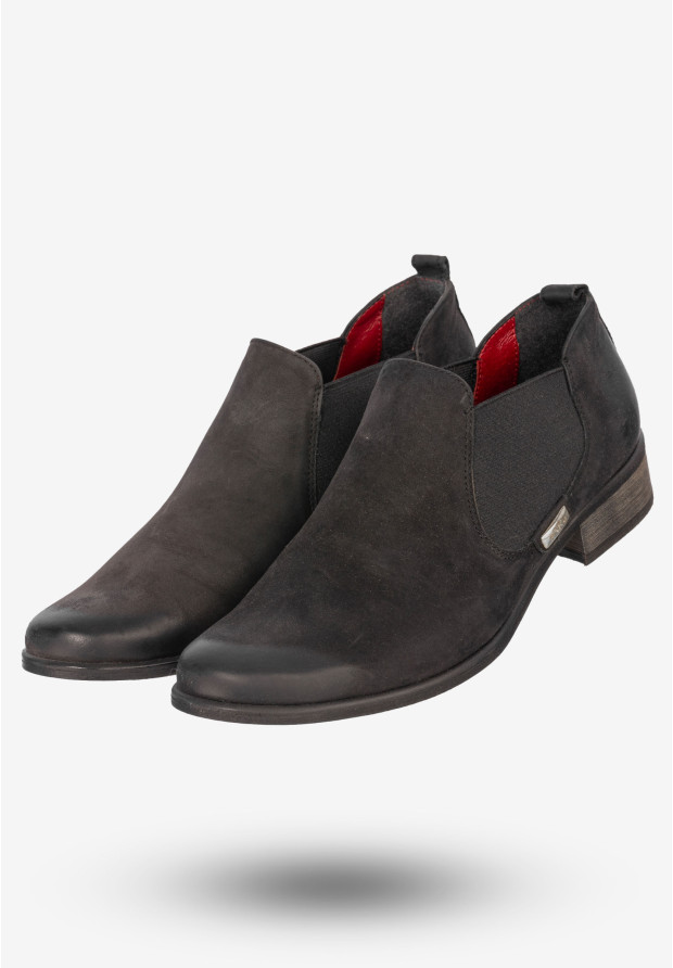 Półbuty Damskie Skórzane Buty Na Płaskim Obcasie Eleganckie eSKa Czarne 1037