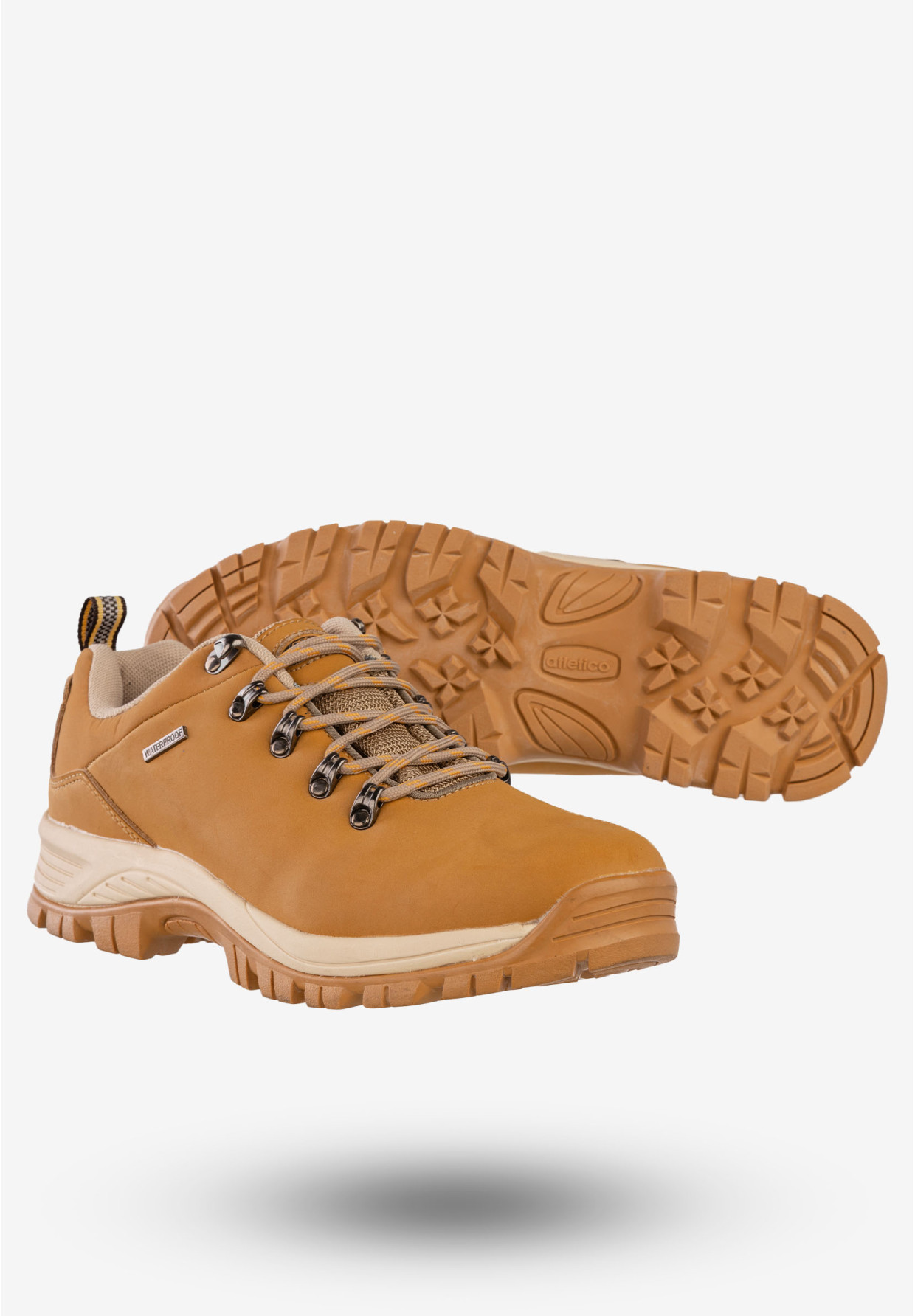 Buty Trekkingowe Męskie Niskie Buty Wodoodporne Atletico Żółte 1310
