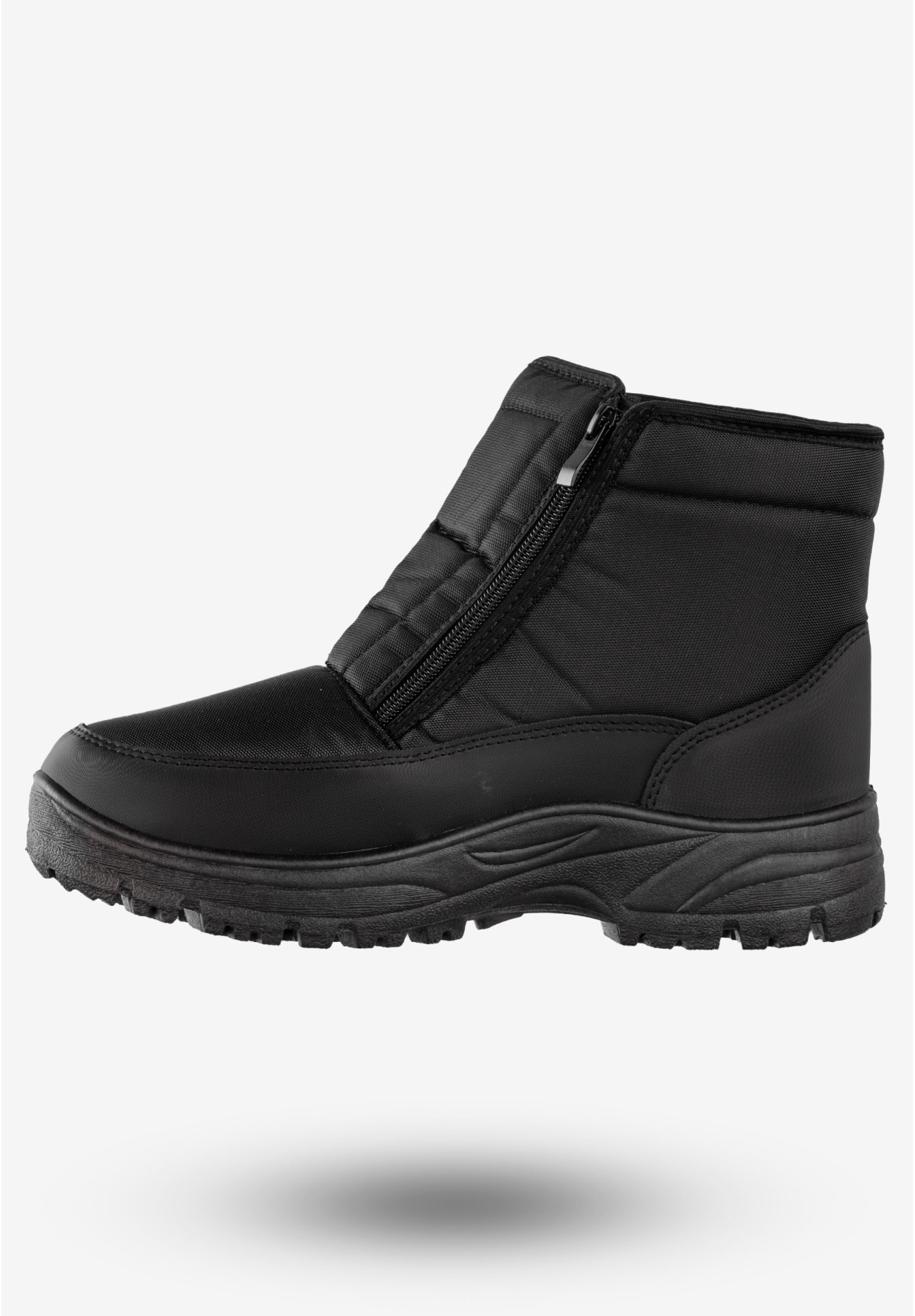 Śniegowce Męskie Buty Na Zimę Ocieplane McBraun Czarne MCBR-71686