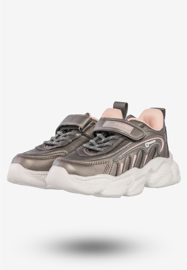 Buty Sportowe Dziecięce Półbuty Strates Brązowe C-T941-D