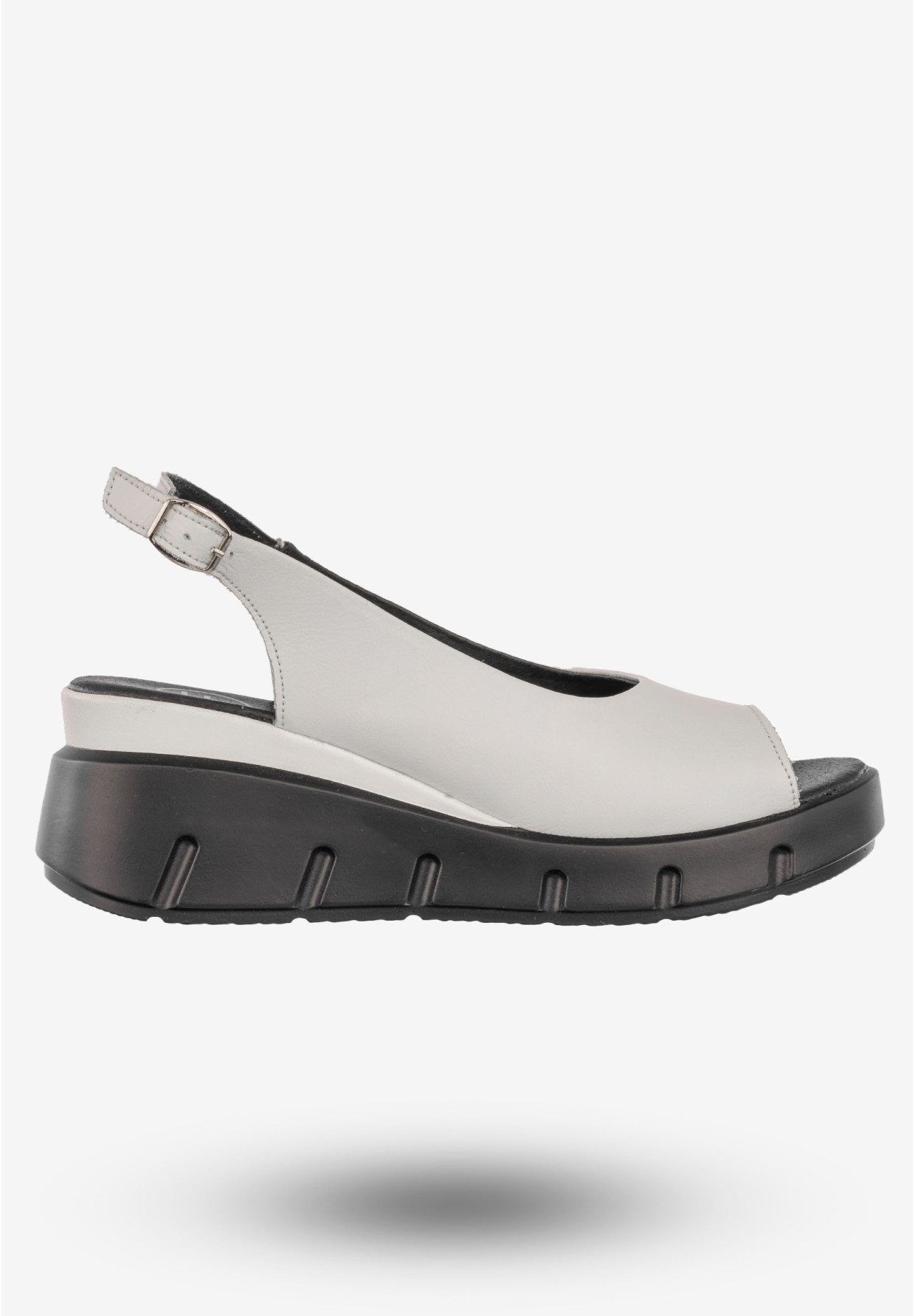 Sandały Damskie Skórzane Buty Na Platformie Filippo Białe DS3595/22