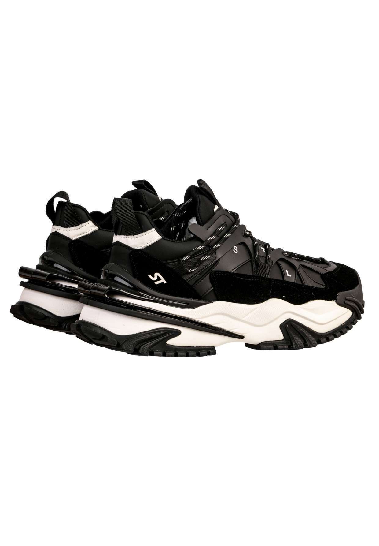 Sneakersy Męskie John Doubare Czarne 2133