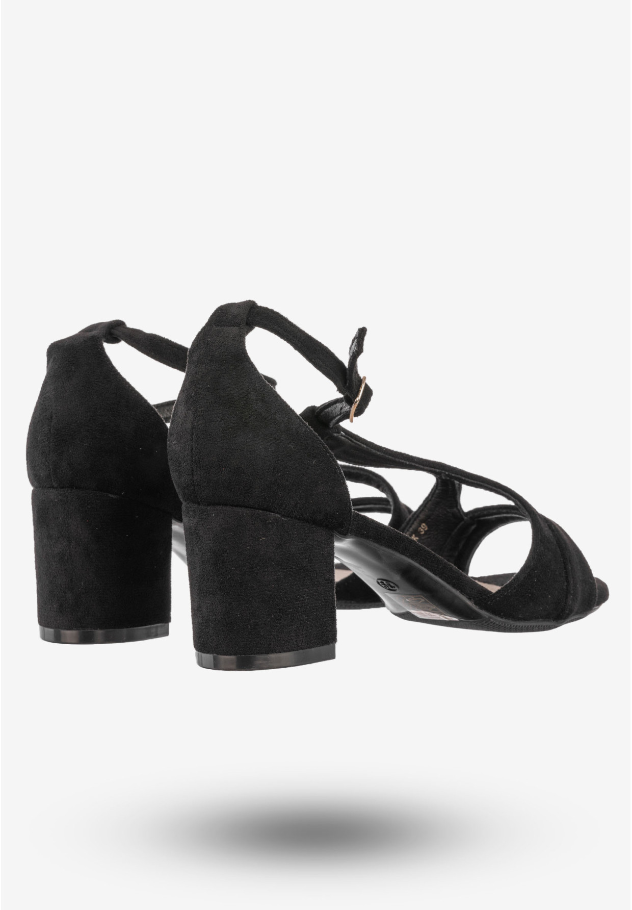 Sandały Damskie Buty Na Obcasie Eleganckie Potocki Czarne 24-20311BK