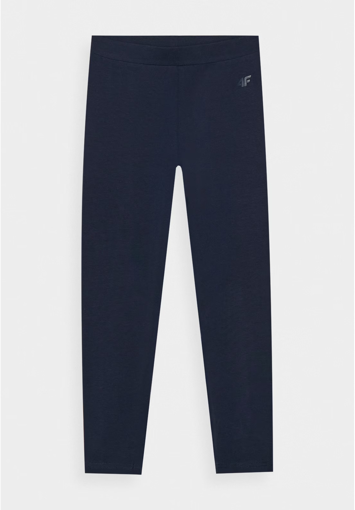 Legginsy Dziewczęce Spodnie 4F Dzianinowe Granatowe 4FJRAW24TTIGF239