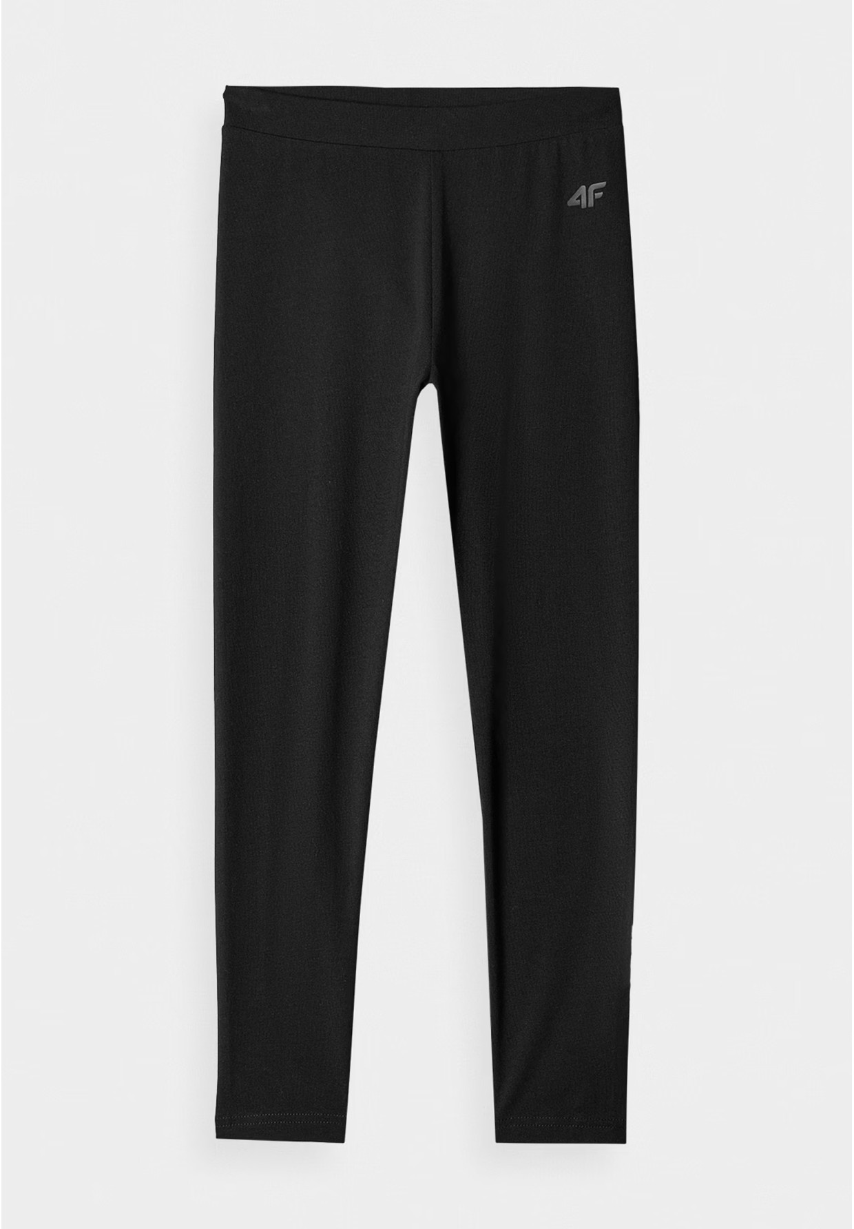 Legginsy Dziewczęce Spodnie 4F Dzianinowe Czarne 4FJRAW24TTIGF239