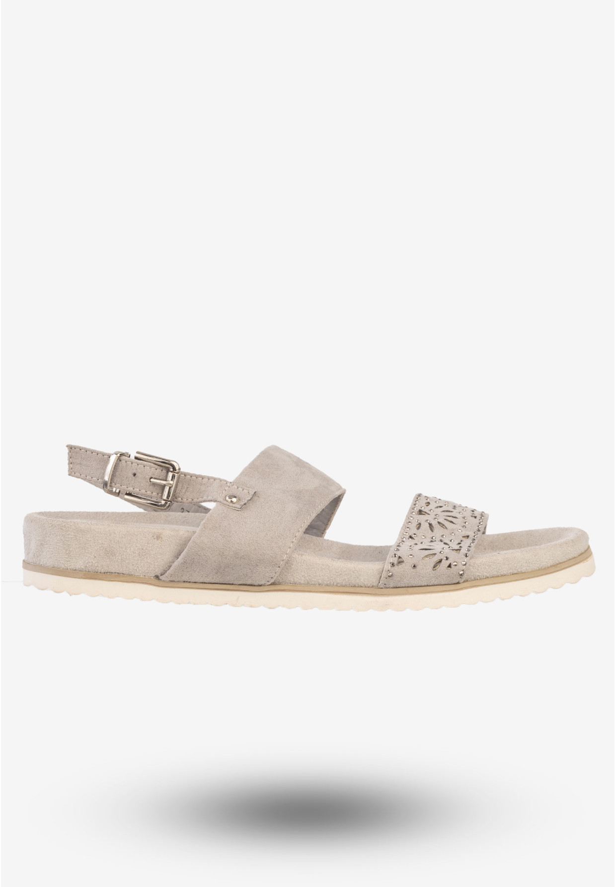 Sandały Damskie Eleganckie Wygodne Buty Jezzi Szare 9SD35-0991