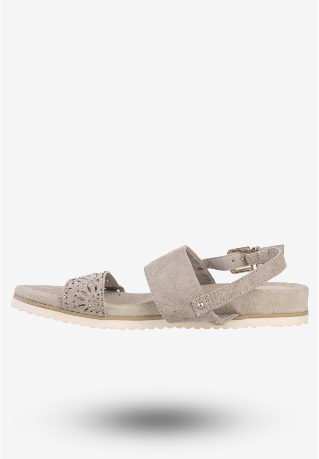 Sandały Damskie Eleganckie Wygodne Buty Jezzi Szare 9SD35-0991