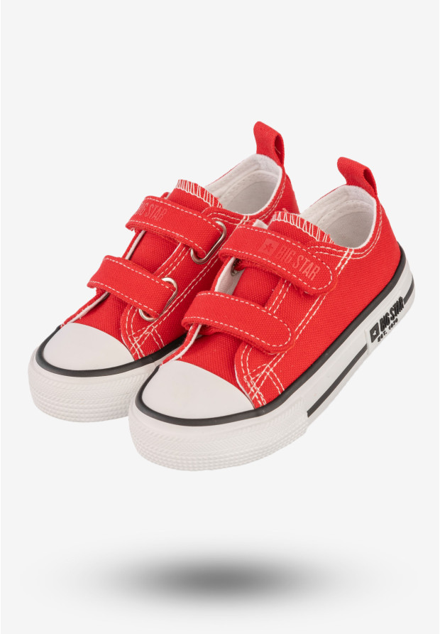 Trampki Dziecięce Buty Na Rzepy BIG STAR Czerwone KK374082