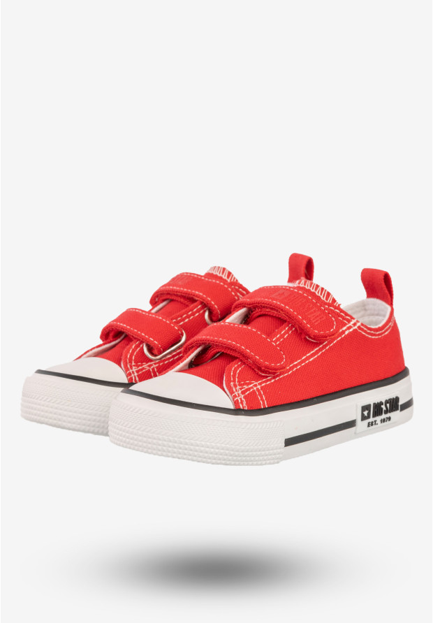 Trampki Dziecięce Buty Na Rzepy BIG STAR Czerwone KK374082