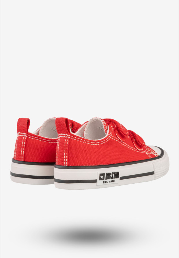 Trampki Dziecięce Buty Na Rzepy BIG STAR Czerwone KK374082