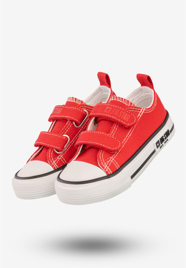 Trampki Dziecięce Buty Na Rzepy BIG STAR Czerwone KK374082