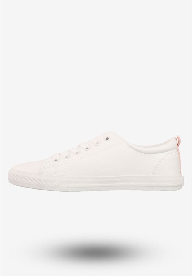 Tenisówki Damskie Sznurowane Buty Sportowe Big Star Białe RR274001