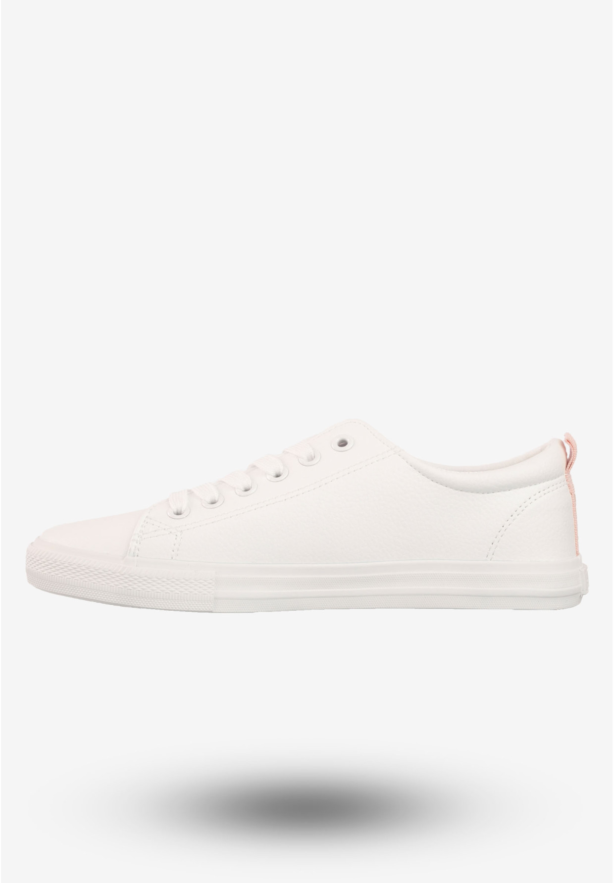 Tenisówki Damskie Sznurowane Buty Sportowe Big Star Białe RR274001
