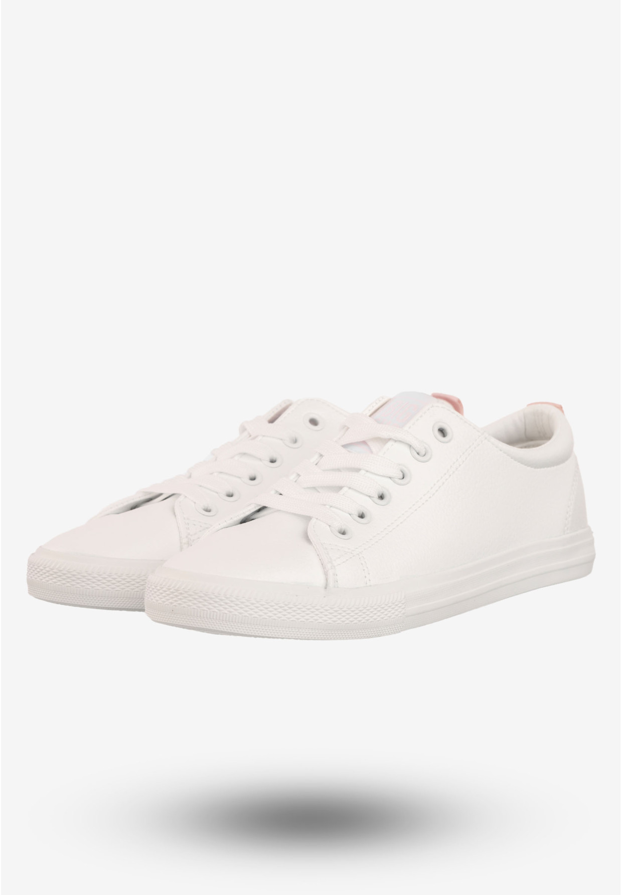 Tenisówki Damskie Sznurowane Buty Sportowe Big Star Białe RR274001