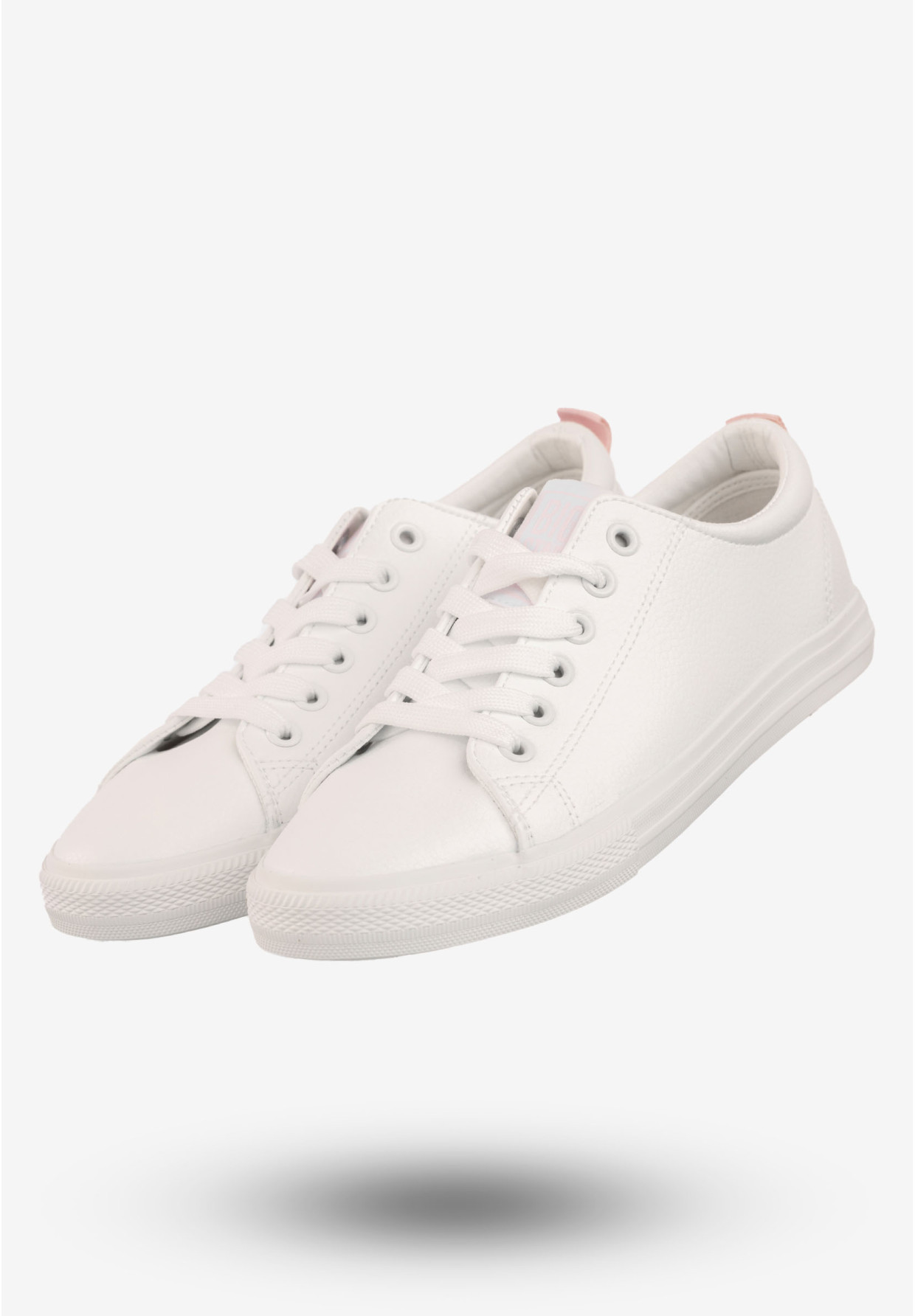 Tenisówki Damskie Sznurowane Buty Sportowe Big Star Białe RR274001
