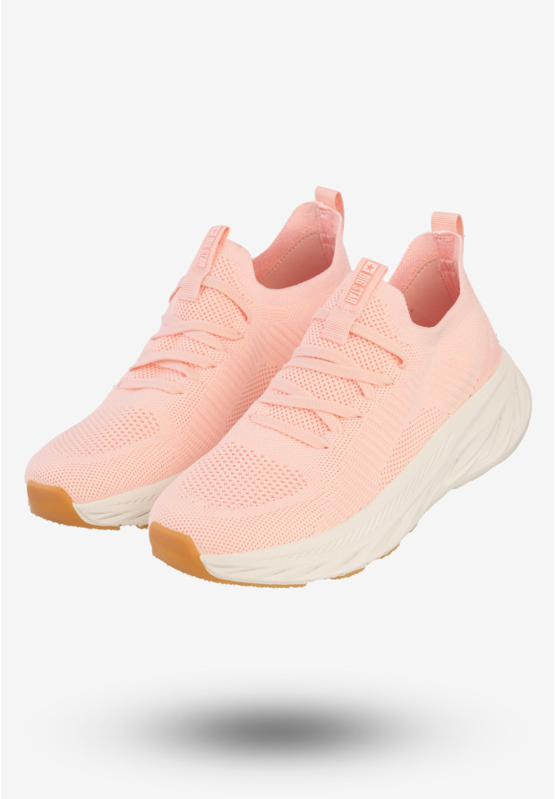 Sneakersy Damskie Buty Sportowe Big Star Różowe RR274A131