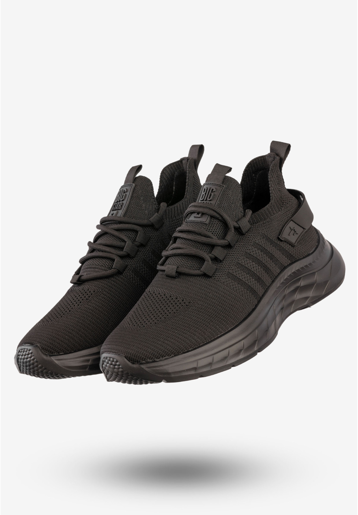 Sneakersy Męskie Buty Sportowe Wsuwane BIG STAR Czarne RR174267