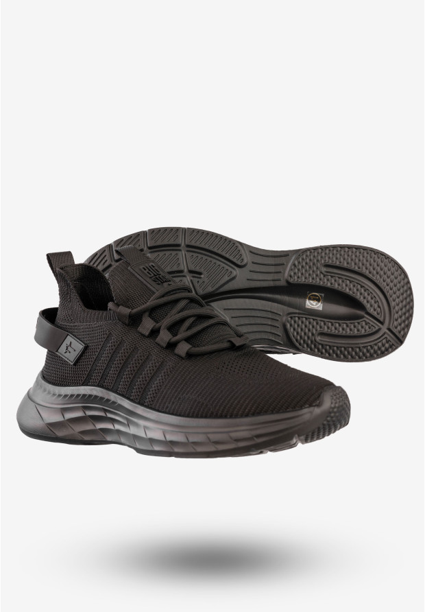 Sneakersy Męskie Buty Sportowe Wsuwane BIG STAR Czarne RR174267