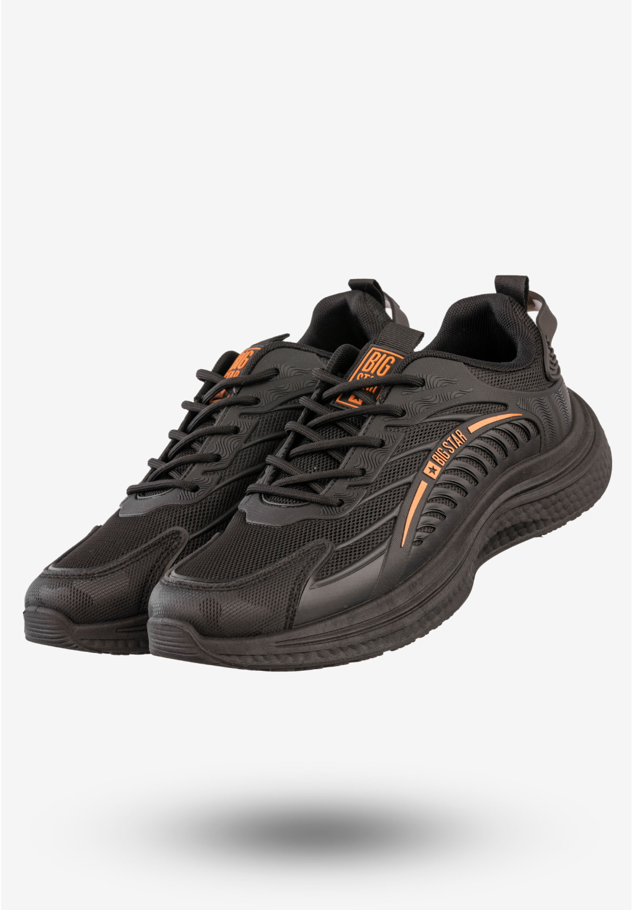 Sneakersy Męskie Buty Sportowe BIG STAR Czarne RR174559