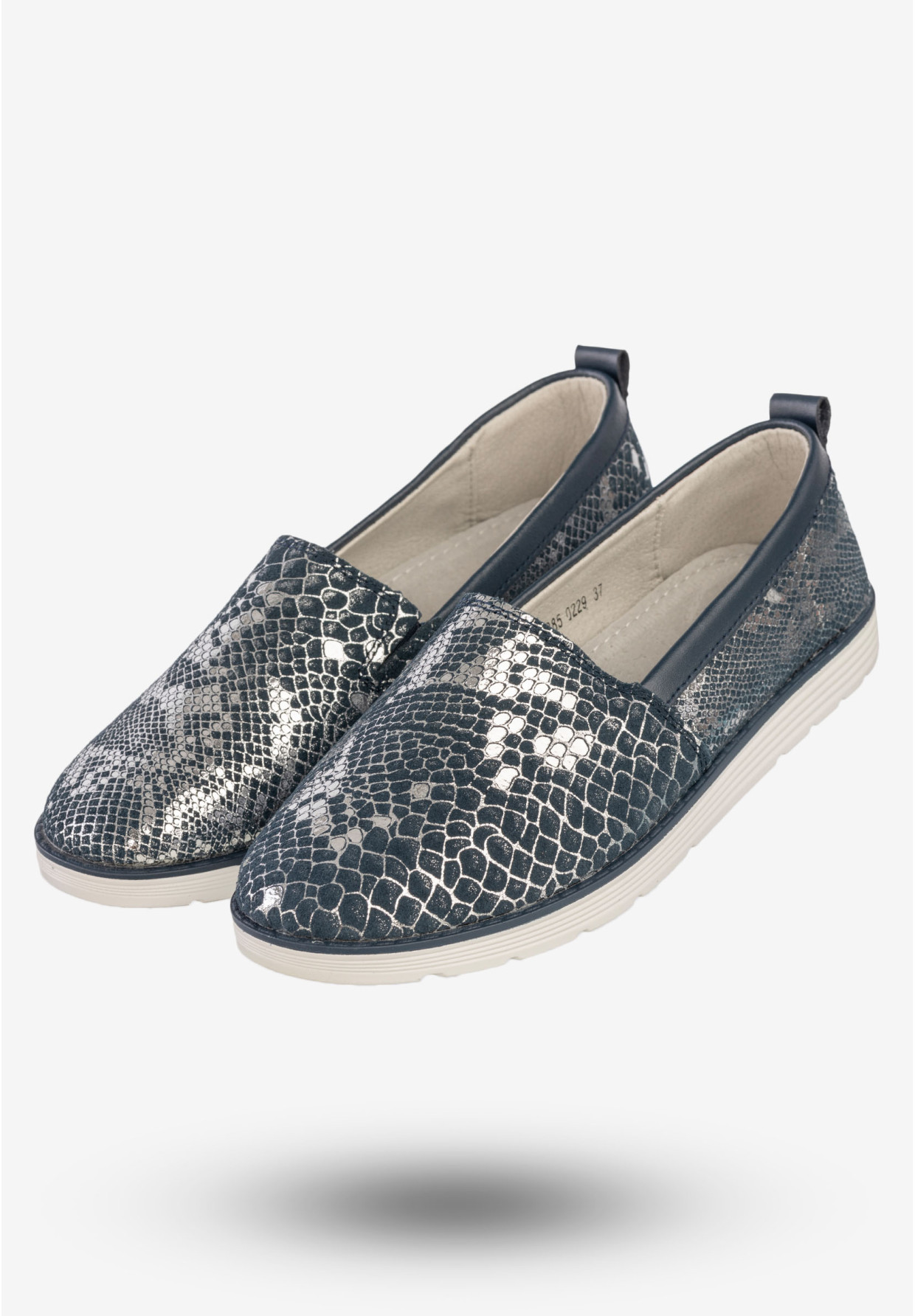 Półbuty Damskie Buty Baleriny Evento Granatowe 8PB850229