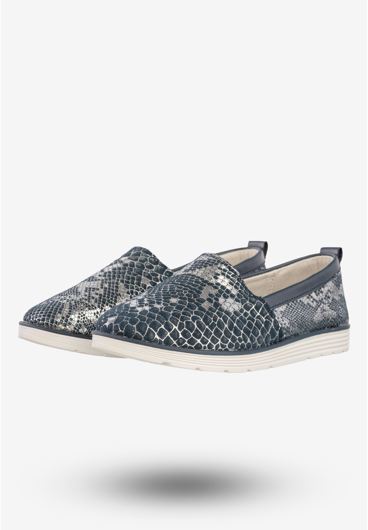 Półbuty Damskie Buty Baleriny Evento Granatowe 8PB850229