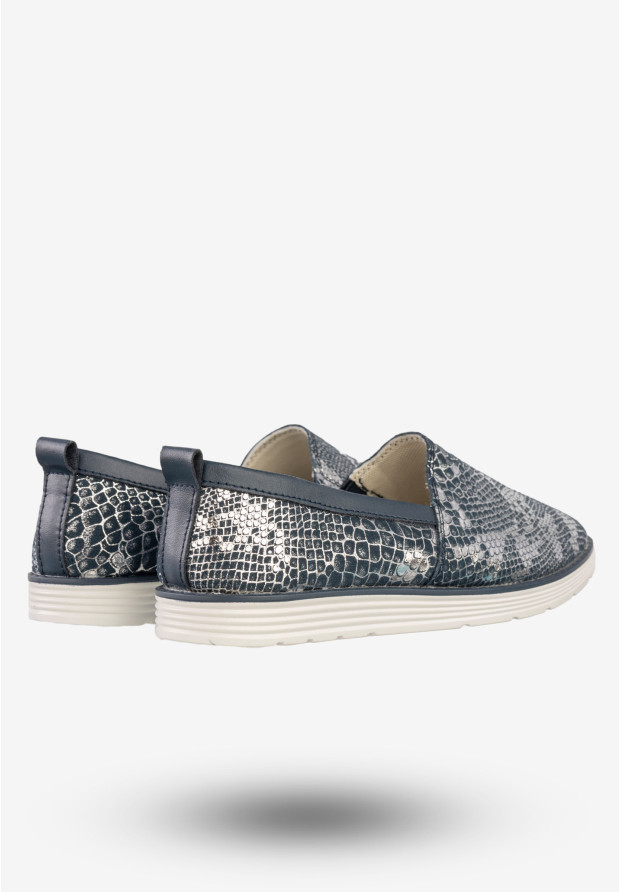 Półbuty Damskie Buty Baleriny Evento Granatowe 8PB850229
