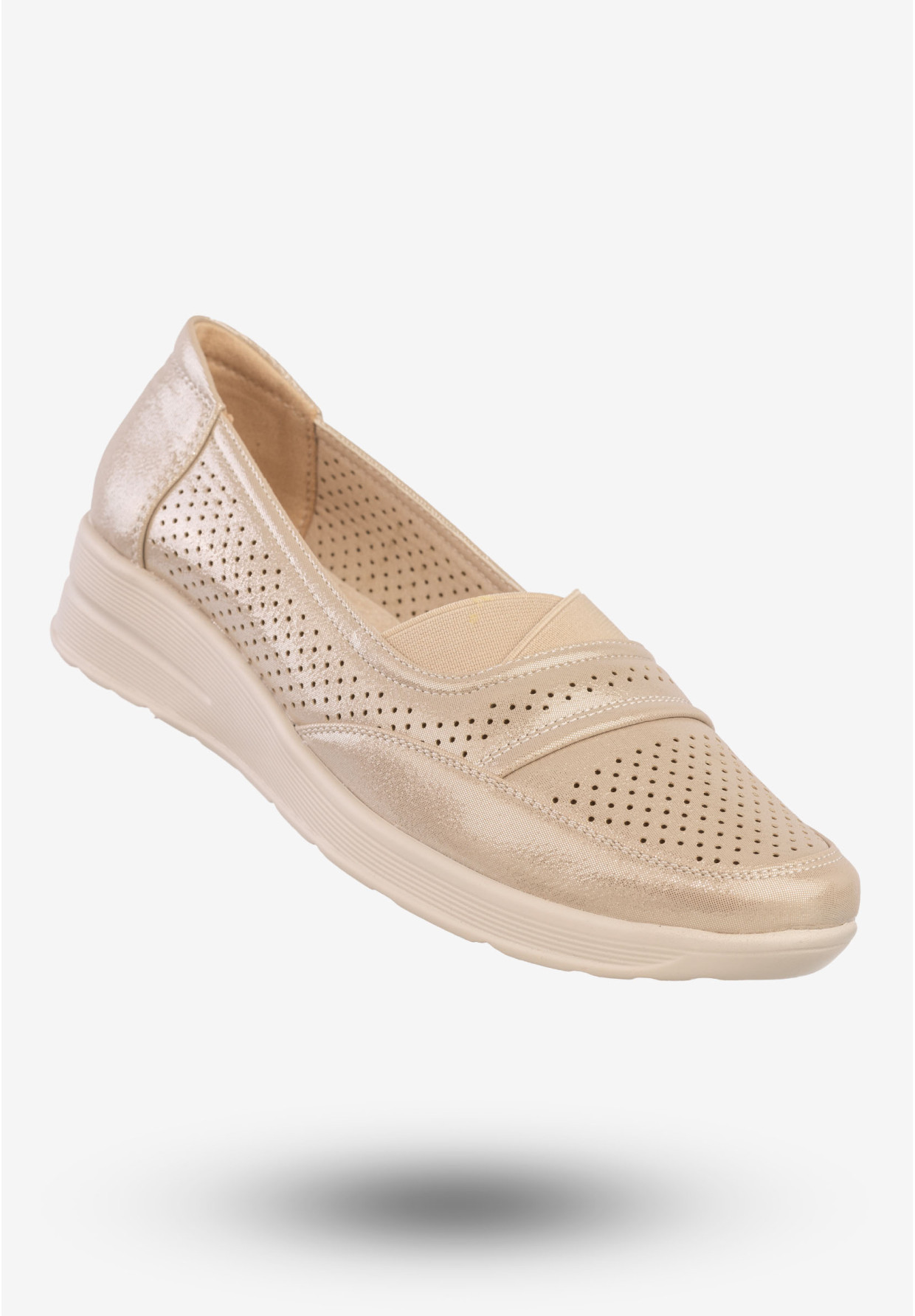 Półbuty Damskie Eleganckie Buty Unisoft Beżowe 23PB02-5775
