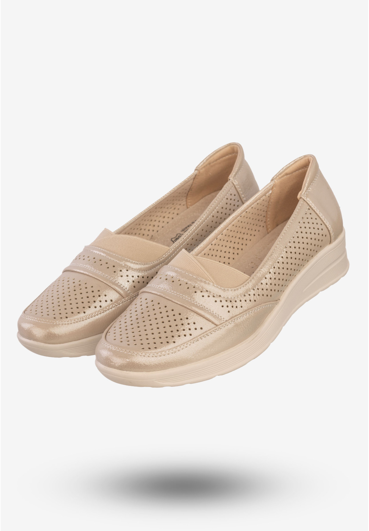 Półbuty Damskie Eleganckie Buty Unisoft Beżowe 23PB02-5775