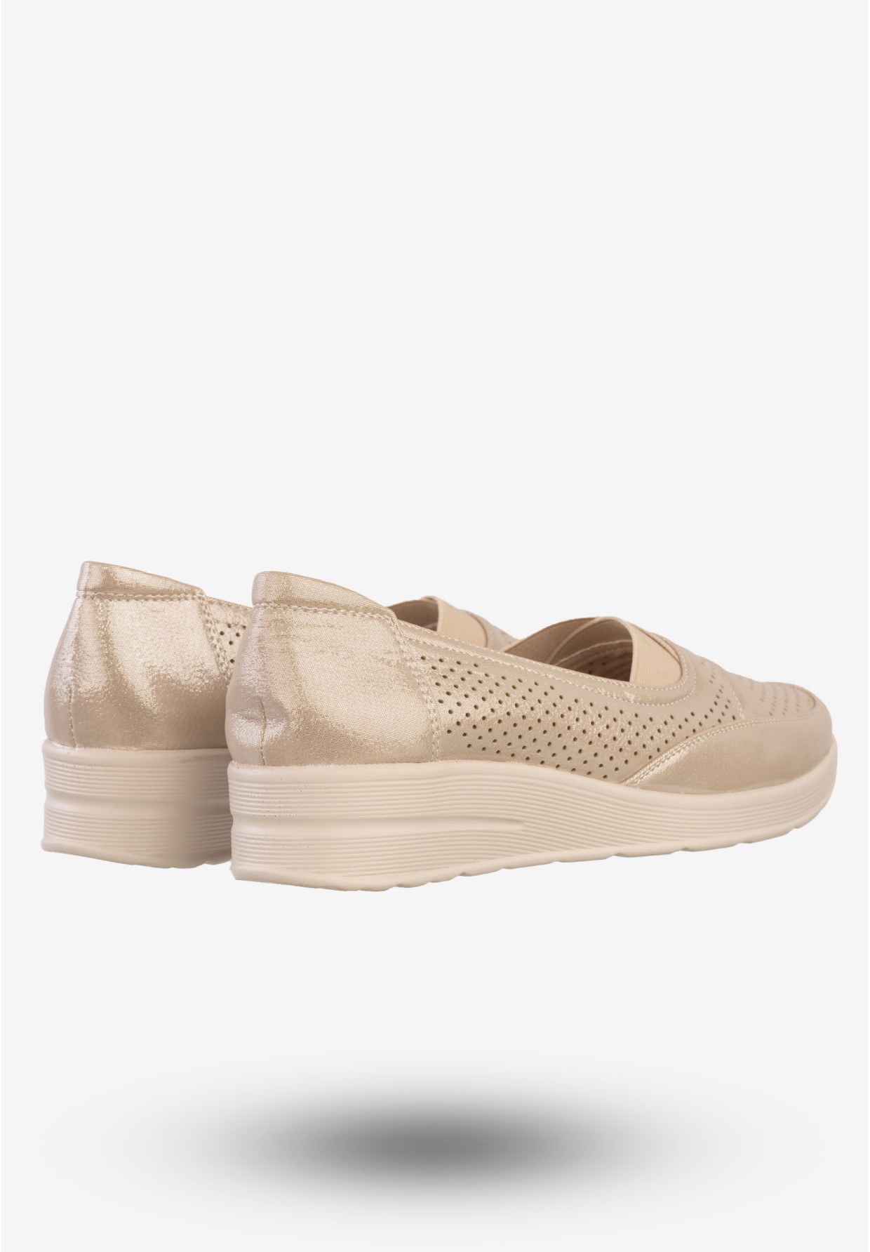 Półbuty Damskie Eleganckie Buty Unisoft Beżowe 23PB02-5775
