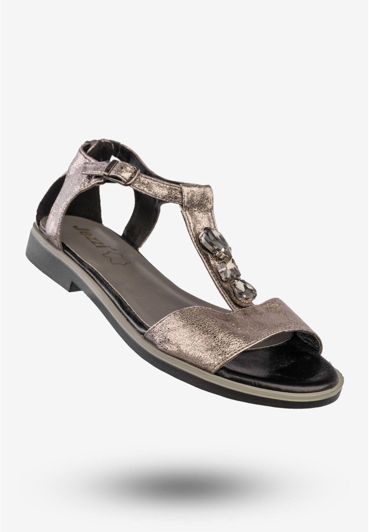 Sandały Damskie Ekoskóra Buty Eleganckie Jezzi Miedziane MR1737-5