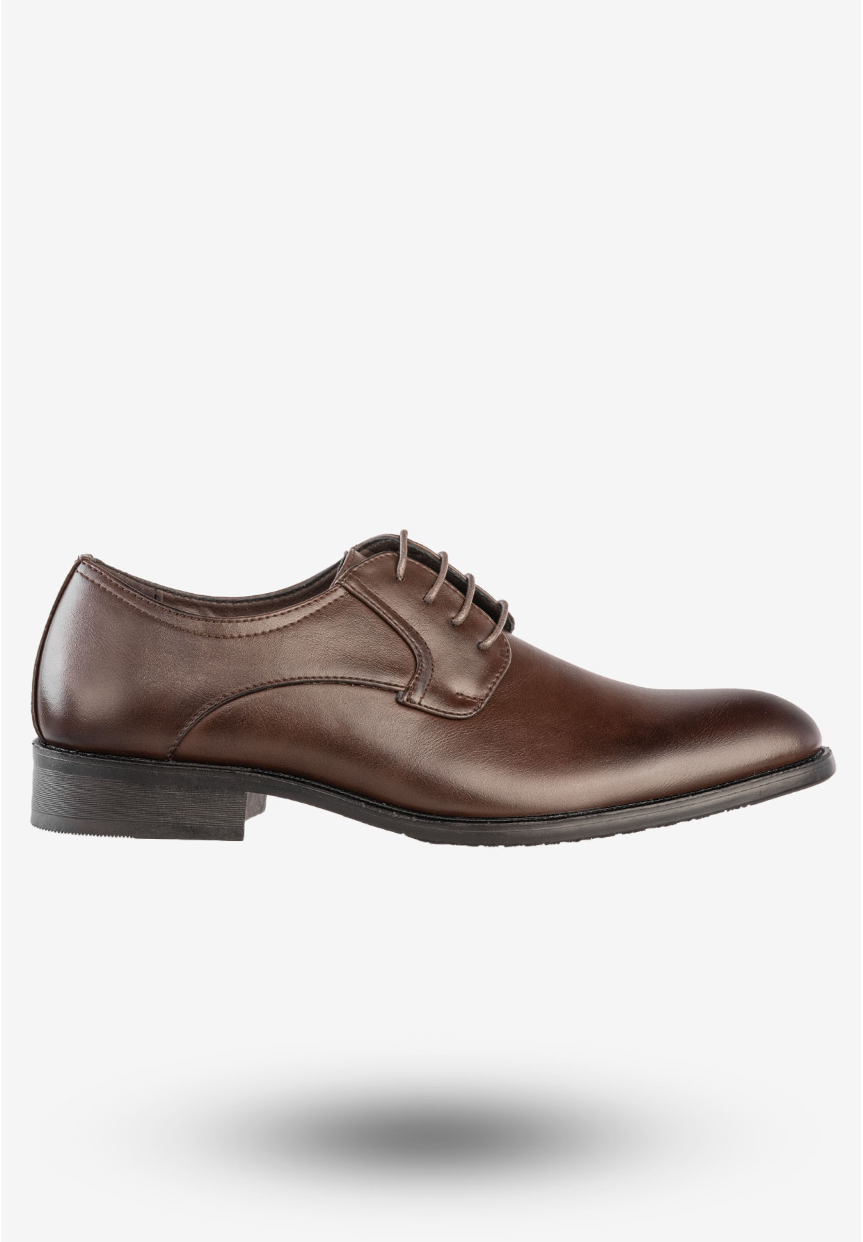 Półbuty Wizytowe Męskie Ekoskóra Buty Eleganckie Unisoft Kawowe 23MN26-4100