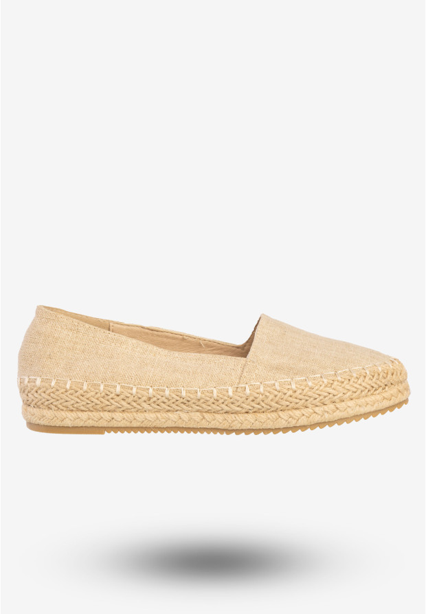 Espadryle Damskie Buty Półbuty American Club Beżowe C015-150427-9