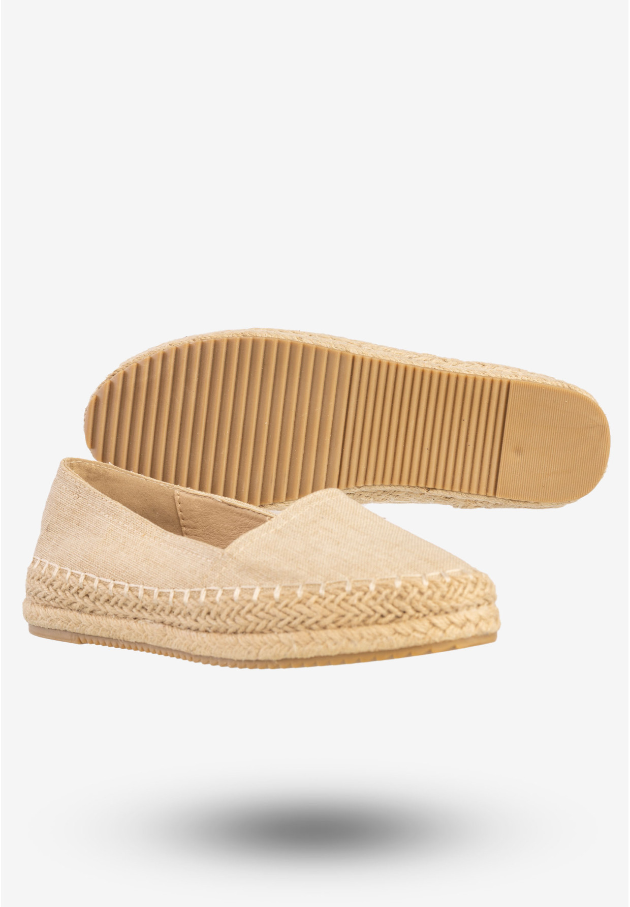 Espadryle Damskie Buty Półbuty American Club Beżowe C015-150427-9