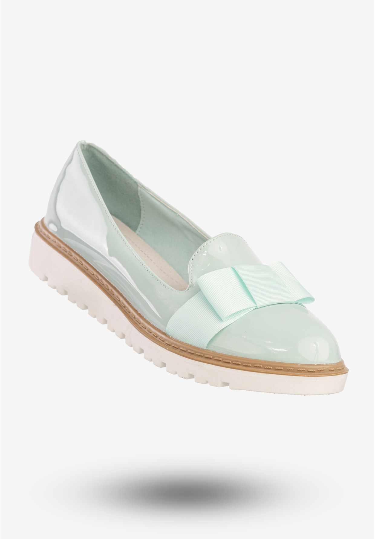 Półbuty Damskie Buty Ekoskóra Eleganckie Vices Miętowe 6056-12