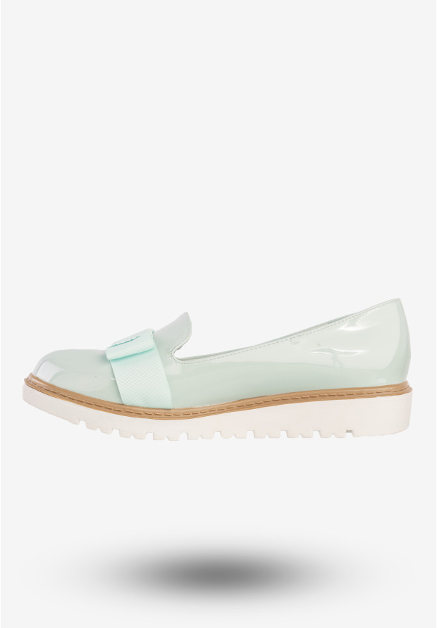 Półbuty Damskie Buty Ekoskóra Eleganckie Vices Miętowe 6056-12